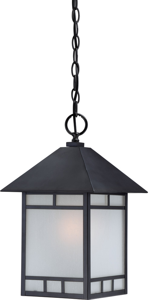 Nuvo Drexel ES 1 Light Stone Black Outdoor Hanging Light   Craftsman   Outdoor Hanging Lights   by iQ Design Products  Houzz