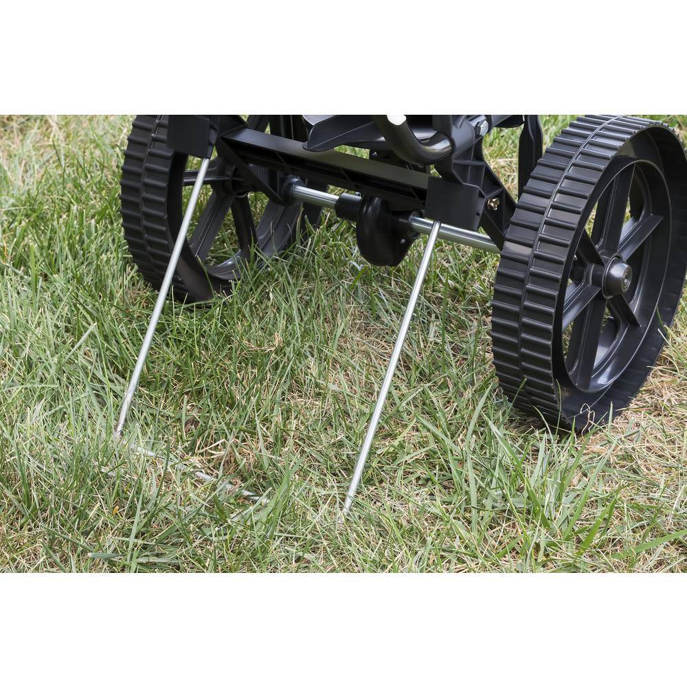 Agri-Fab 50 lbs. Capacity Side Deflector Push Broadcast Spreader for Seed Fertilizer and Ice Melt 45-0566