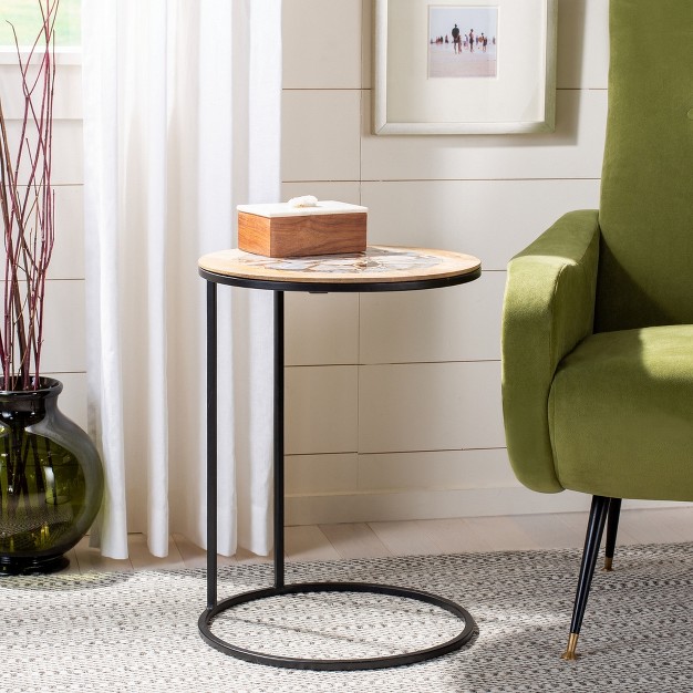 Gemma Agate Side Table Safavieh