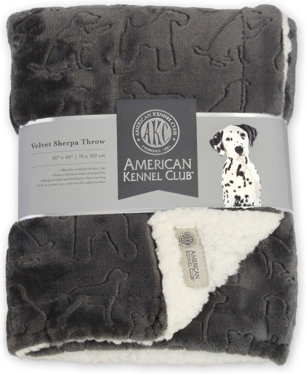 American Kennel Club Embossed Dog and Cat Blanket