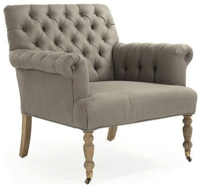 Jalene Tufted Arm Chair   French Country   Armchairs And Accent Chairs   by Rustic Home Furniture Deco  Houzz