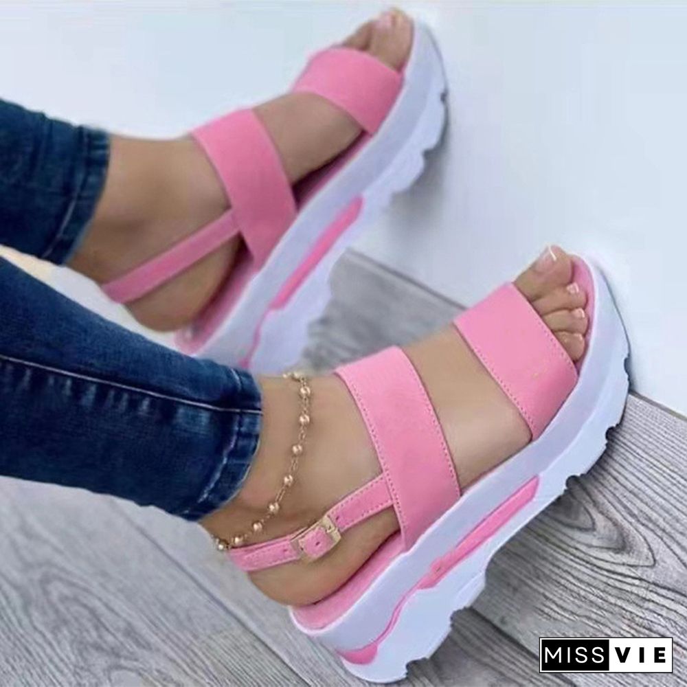 Women Sandals Summer Platform Sandals With Wedges Shoes For Women New Summer Sandalias Mujer Platform Heels Sandals Shoes Female