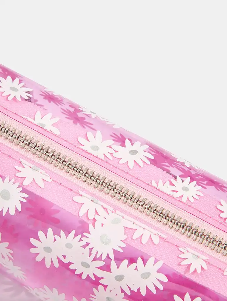 Pink Ditsy Daisy Pencil Case