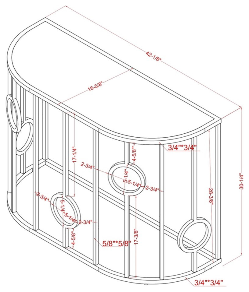 Furniture of America Harper Contemporary Metal Half Circle Sofa Table in Chrome   Contemporary   Console Tables   by Homesquare  Houzz