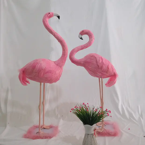 Custom Simulation  Flamingo Wedding Supplies Party Window Display Decoration Wedding Photography Props Garden yard Pink Flamingo