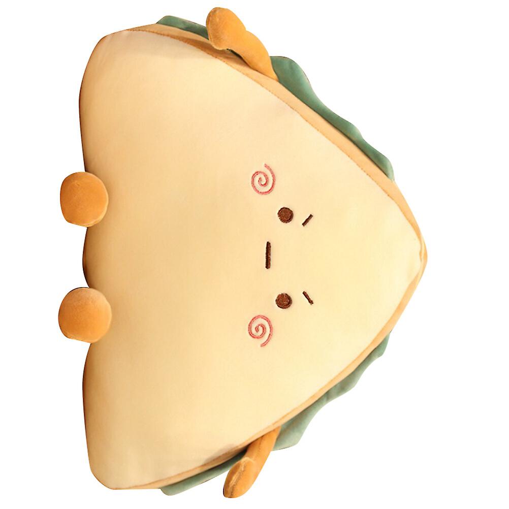 1pc Sandwich Pattern Hugging Pillow Cartoon Bolster Comfortable Plush Pillow Adorable Playing Doll (random Expression， 40cm)