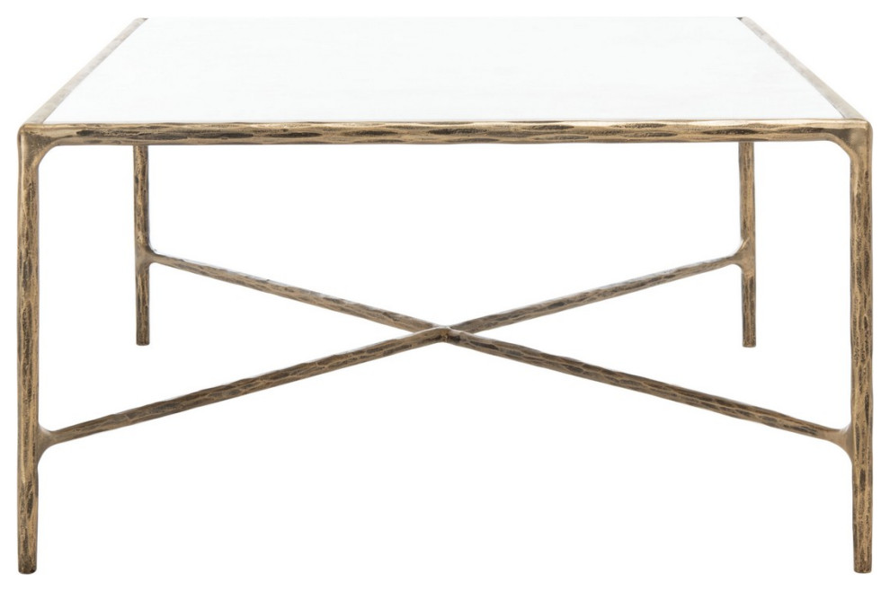 Safavieh Couture Jessa Rectangle Metal Coffee Table   Contemporary   Coffee Tables   by Safavieh  Houzz