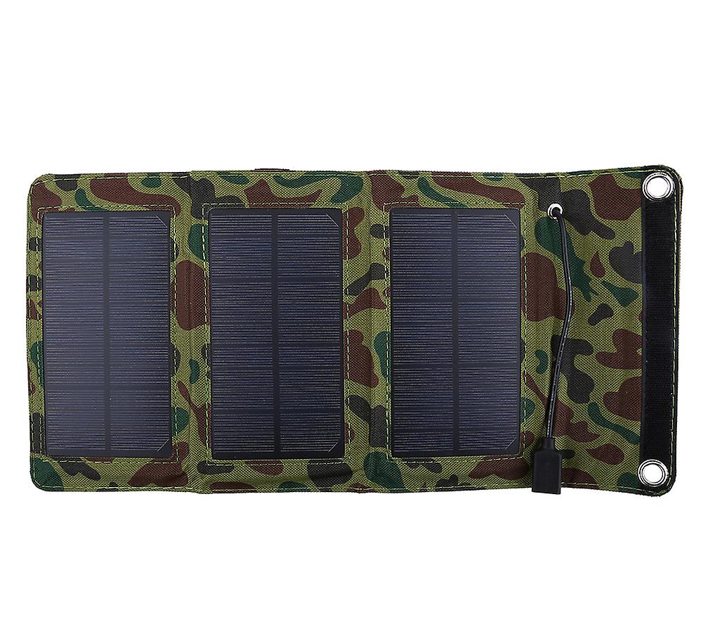 5w 5v Waterproof Foldable Portable Solar Panel Charger Outdoor Mobile Power Bank Usb