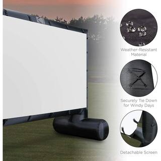 Kodak Inflatable Projector Screen 17 ft. Blow-Up Outdoor Movie Screen with Pump RODPJINSCR17