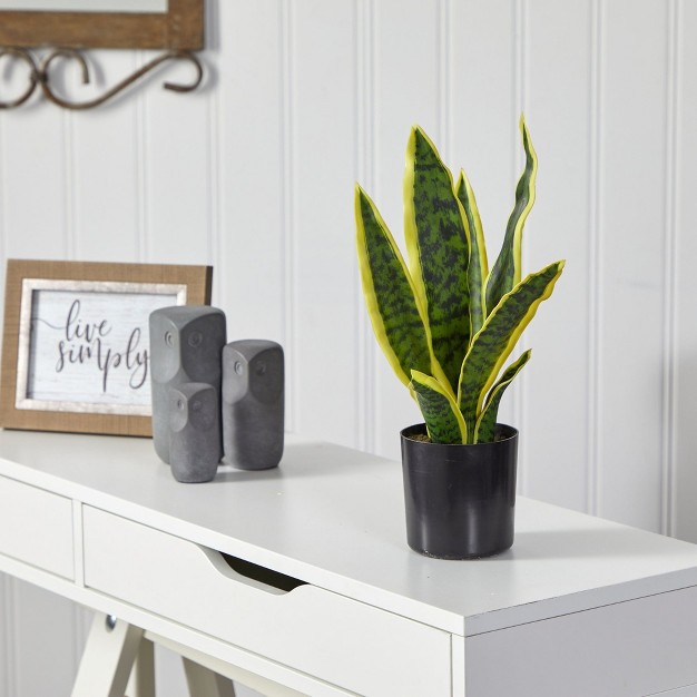 Nearly Natural 14-in Sansevieria Artificial Plant