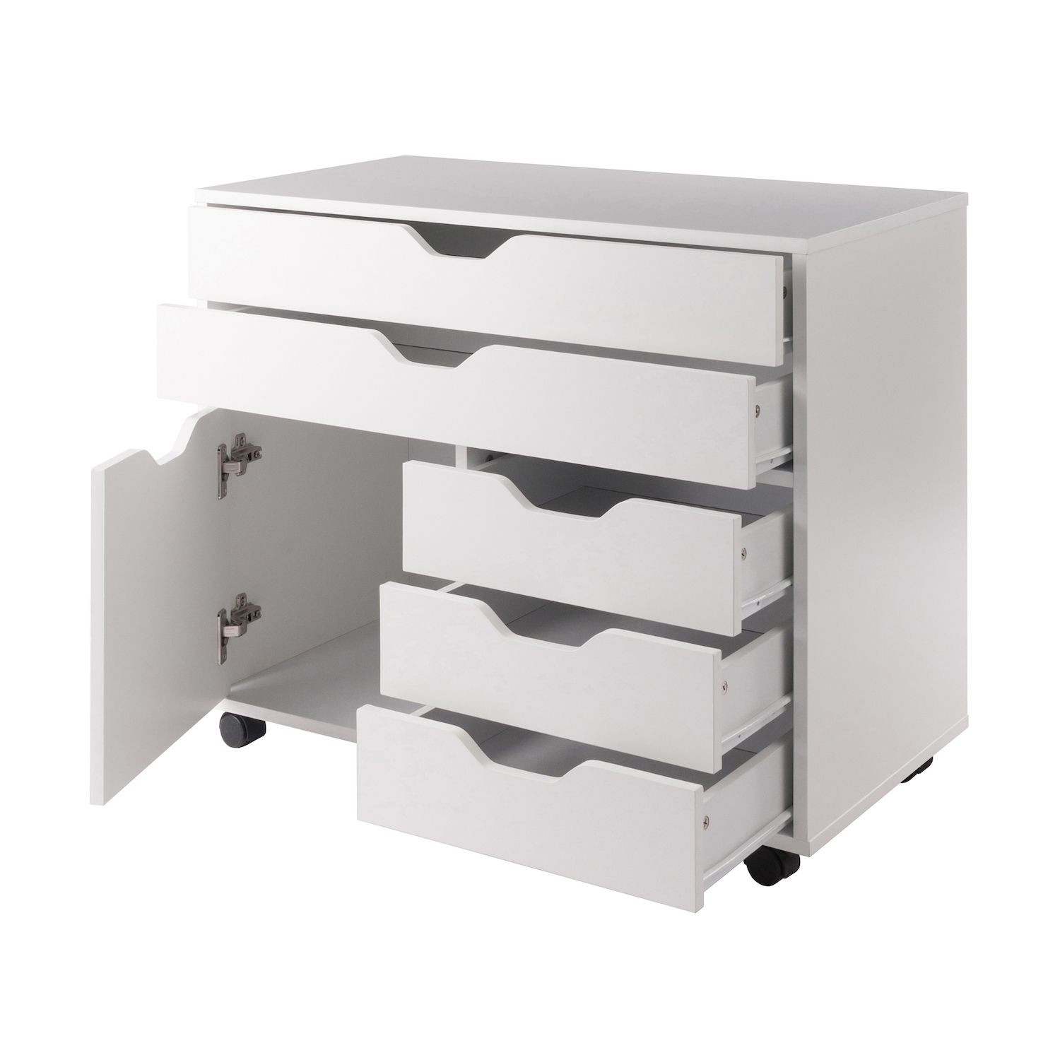 Winsome Halifax 3-Section Mobile Storage Cabinet