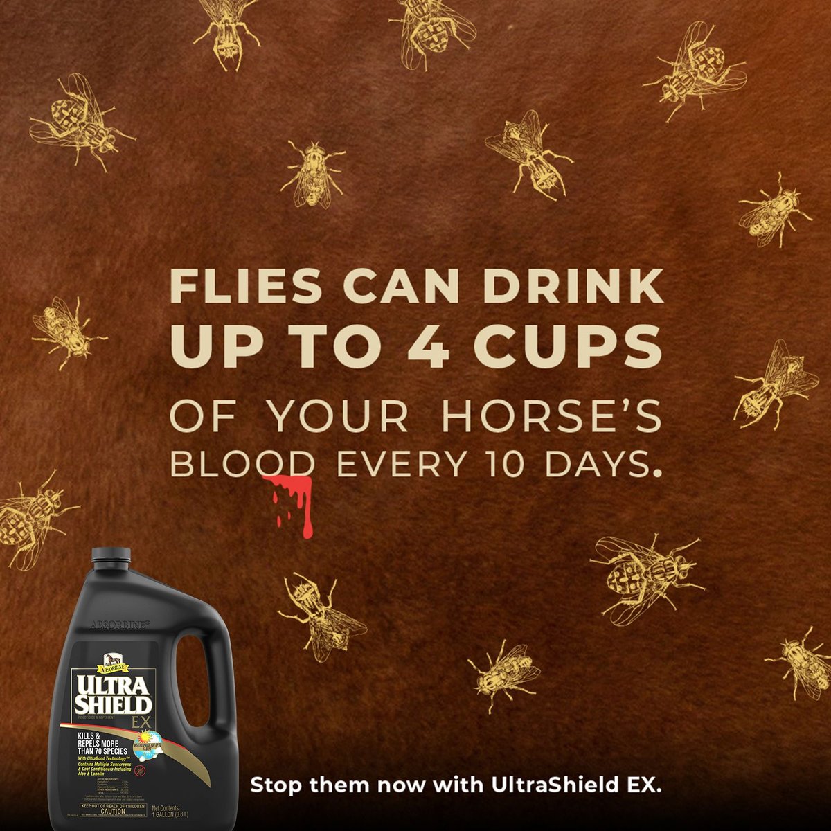 Absorbine Ultrashield EX Insecticide and Repellent Horse Spray Refill