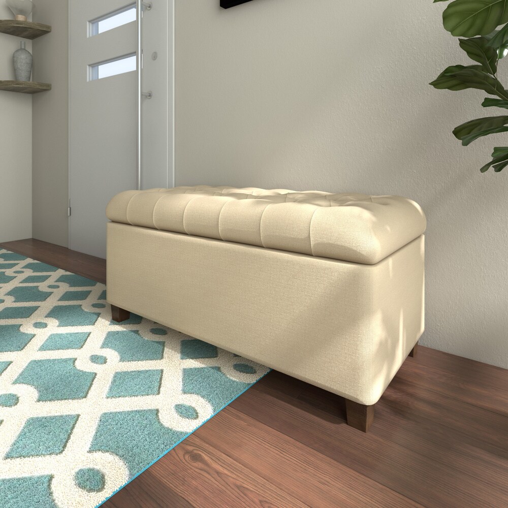 Copper Grove Ixora Tufted Storage Bench