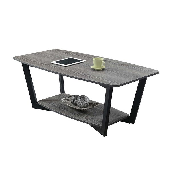 Porch and Den Clouet Coffee Table with Shelf