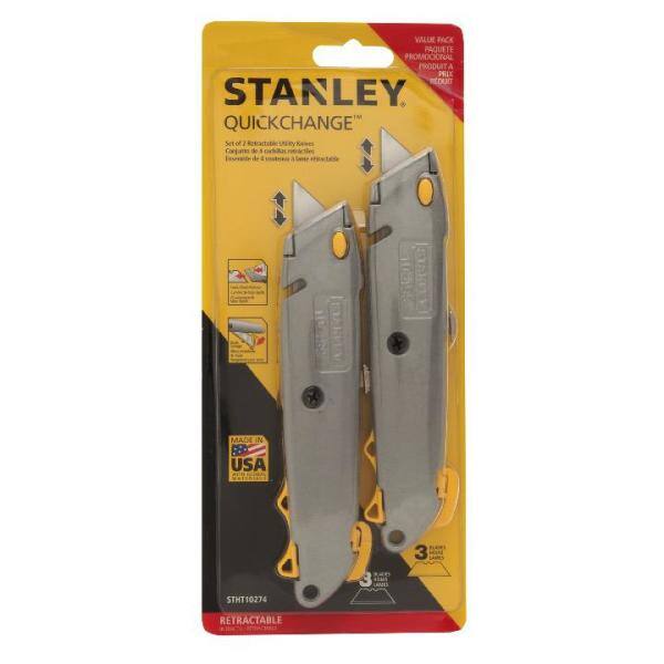 Stanley Quick Change Retractable Utility Knife (2-pack) STHT10274