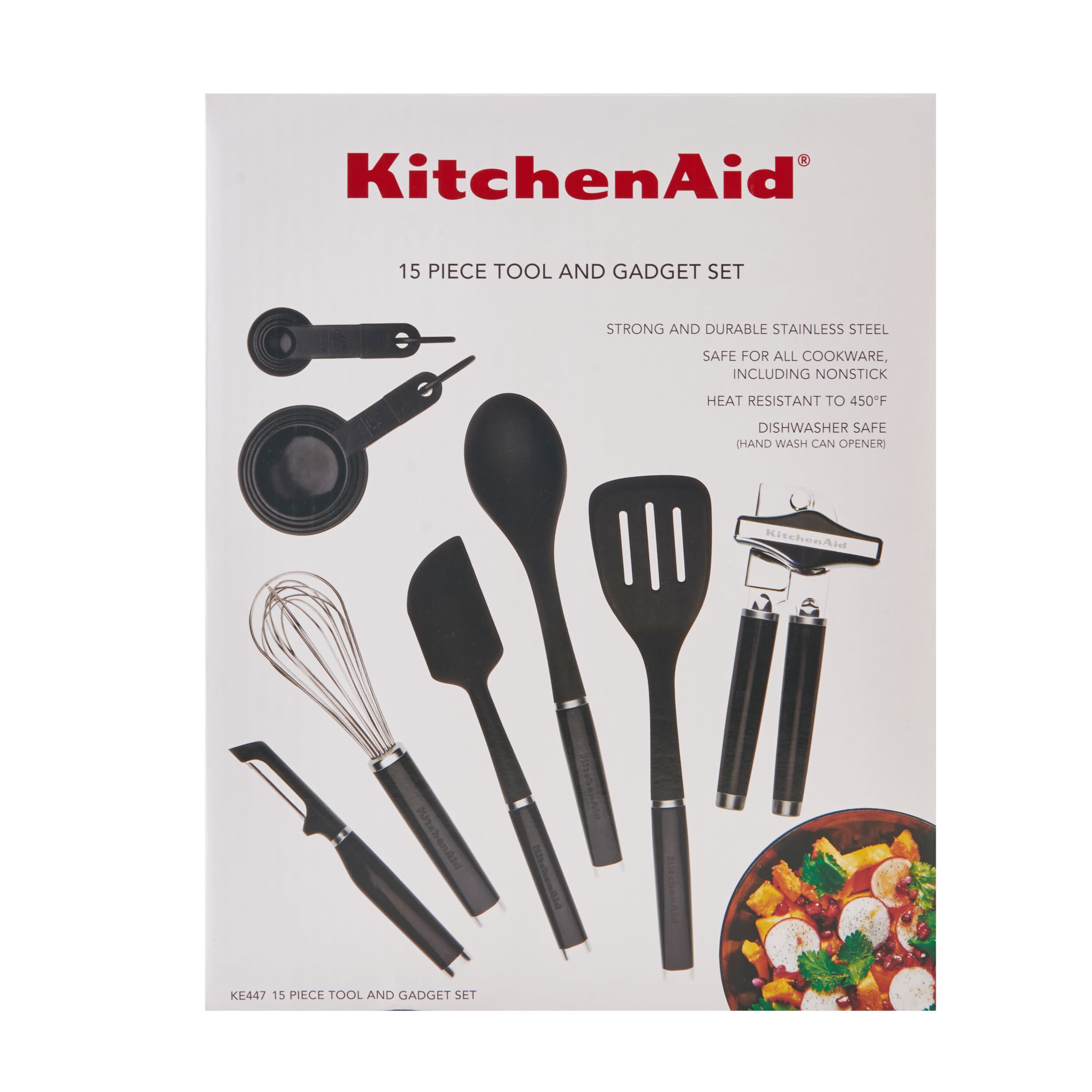 Kitchenaid 15-Piece Tool and Gadget Set in Black