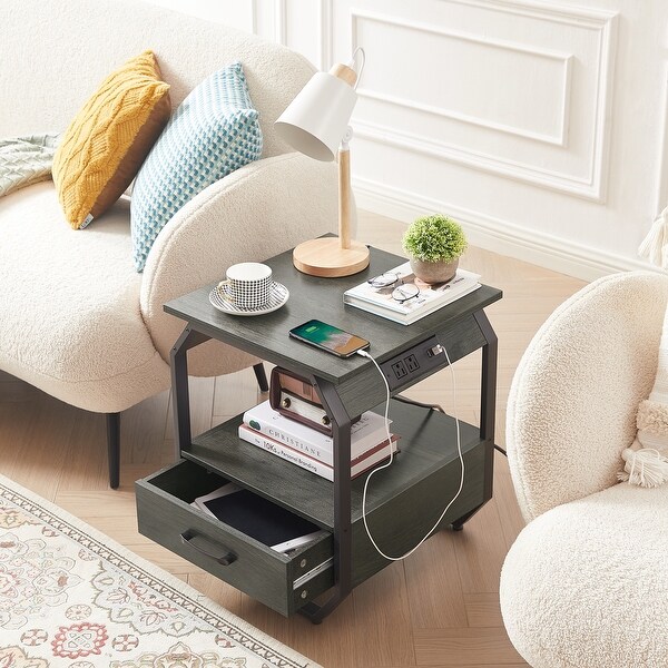 End table with Charging Station