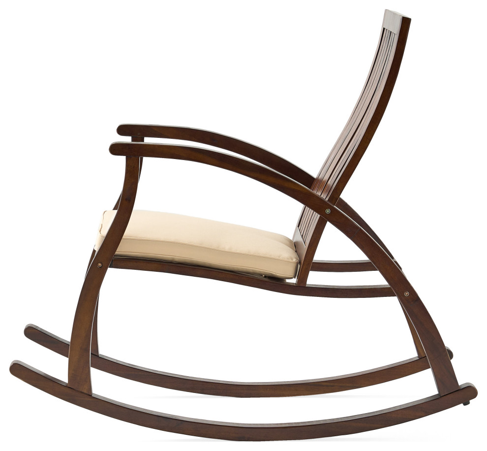 GDF Studio Worcester Brown Rocking Chair   Transitional   Rocking Chairs   by GDFStudio  Houzz