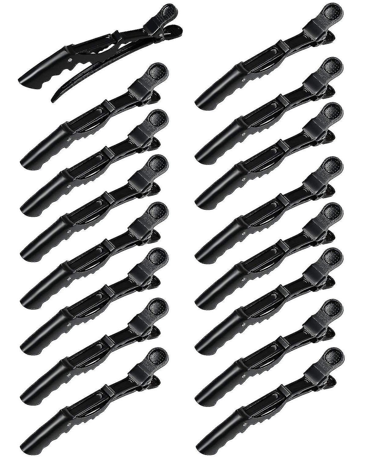 Crocodile Hair Clips Alligator Hair Clips Professional Salon Styling Hair Clips For Women And Girls (16pcs， Black)