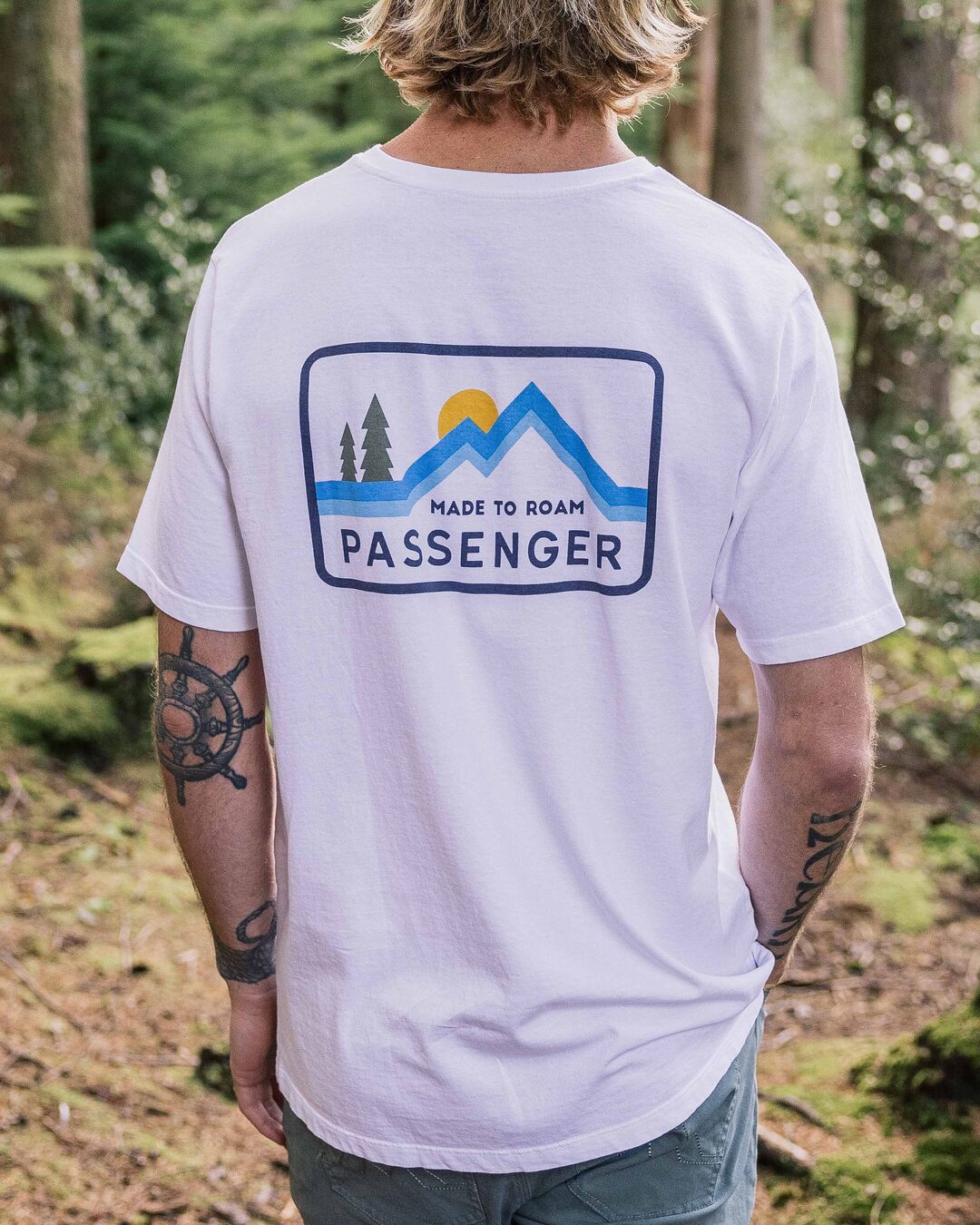 Made To Roam Recycled Cotton T-Shirt - White