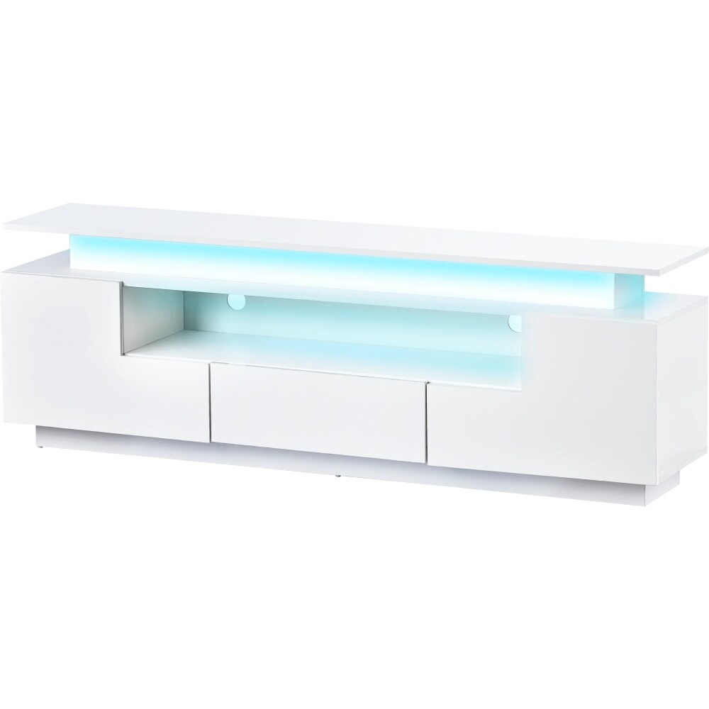 Modern Stylish Functional TV stand with Color Changing LED Lights