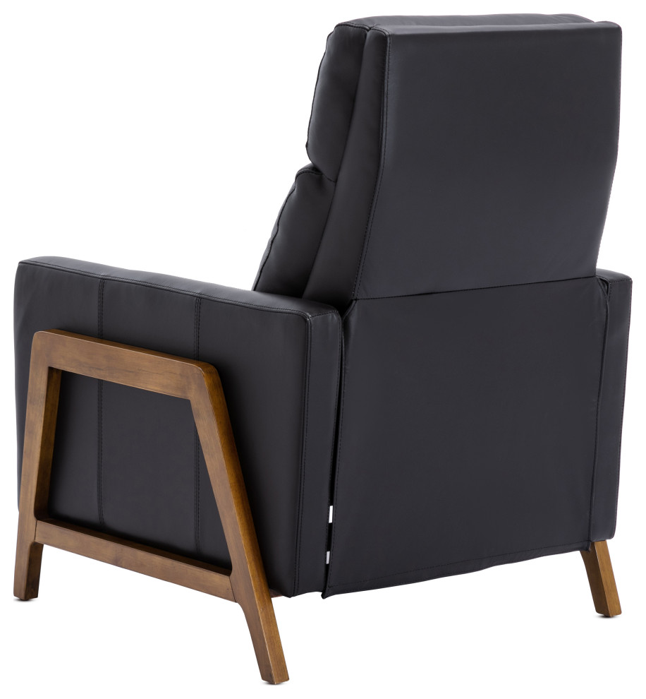 Reed Leather Push Back Recliner   Midcentury   Recliner Chairs   by Comfort Pointe  Houzz