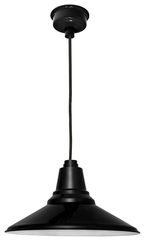 Calla LED Pendant Barn Light  Adjustable Cord   Farmhouse   Outdoor Hanging Lights   by Cocoweb Inc.  Houzz