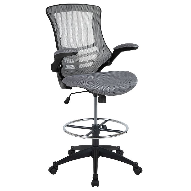 Flash Furniture Mid-Back Mesh Ergonomic Drafting Office Chair