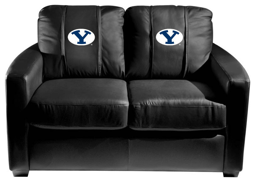 BYU Cougars Stationary Loveseat Commercial Grade Fabric   Contemporary   Loveseats   by DreamSeats LLC  Houzz