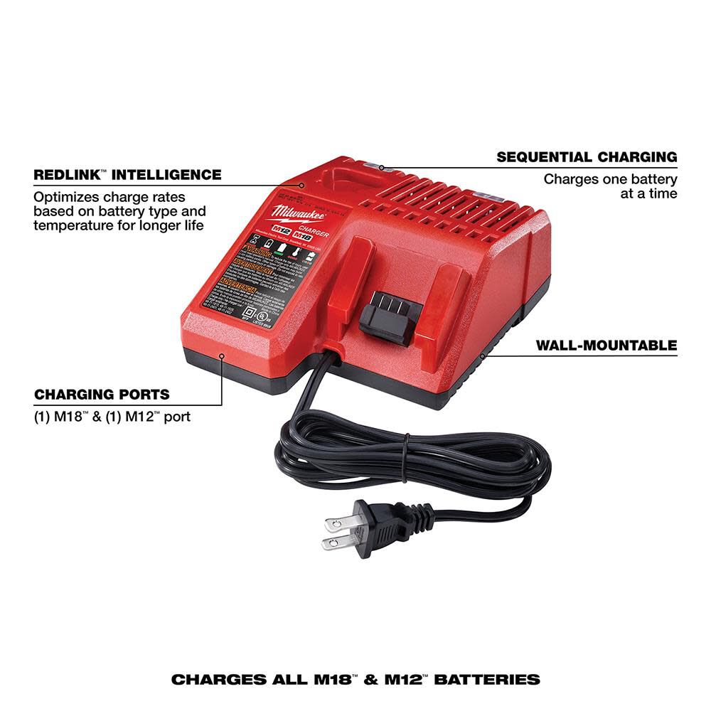 Milwaukee M18 REDLITHIUM XC 5.0Ah Battery and Charger Starter Kit 48-59-1850 from Milwaukee