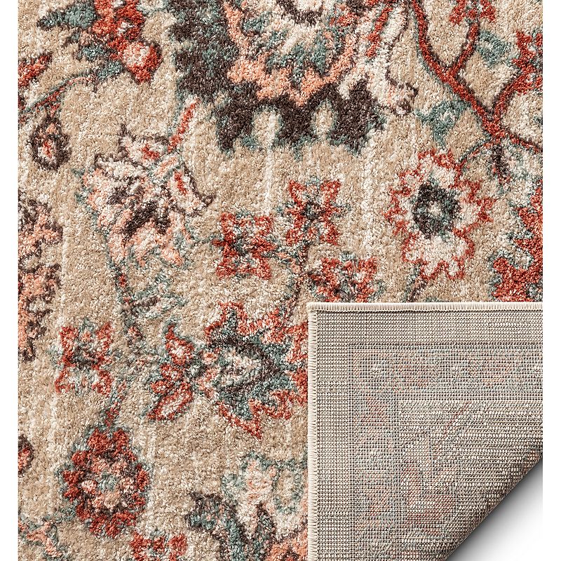 Well Woven Mystic Harper Floral Distressed Area Rug