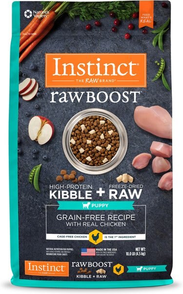 Instinct Raw Boost Puppy Grain-Free Recipe with Real Chicken and Freeze-Dried Raw Pieces Dry Dog Food