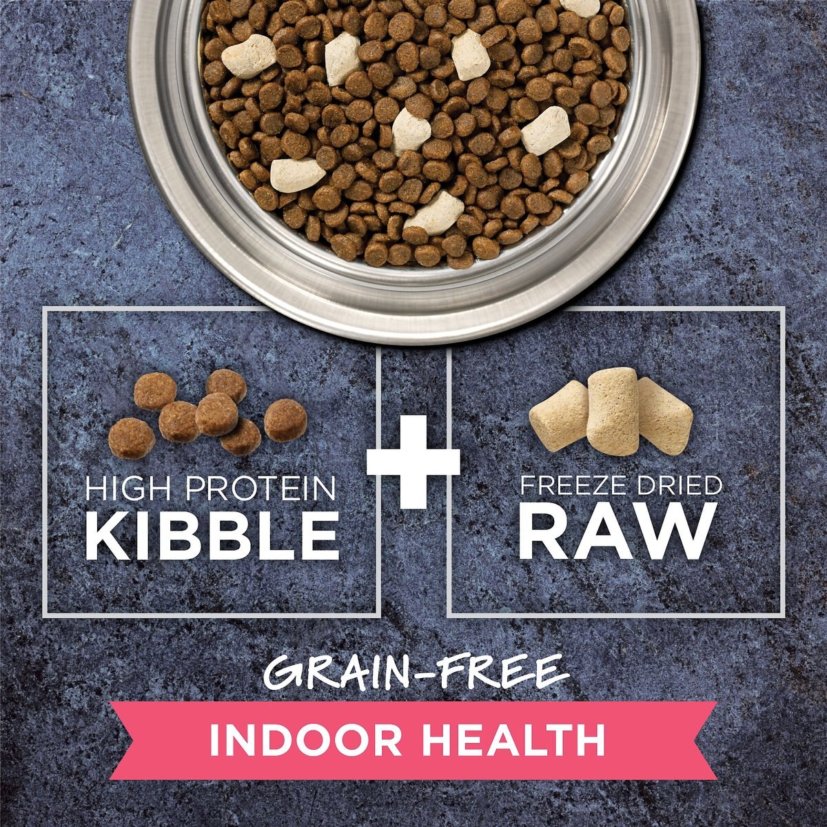 Instinct Raw Boost Indoor Grain-Free Recipe with Real Rabbit and Freeze-Dried Raw Coated Pieces Dry Cat Food