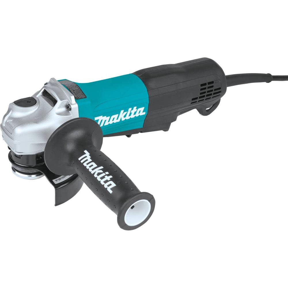 4-1/2 / 5 Paddle Switch Angle Grinder， with Non-Removable Guard