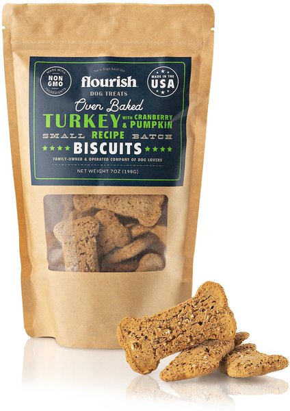 Flourish Turkey Cranberry Biscuit Dog Treats