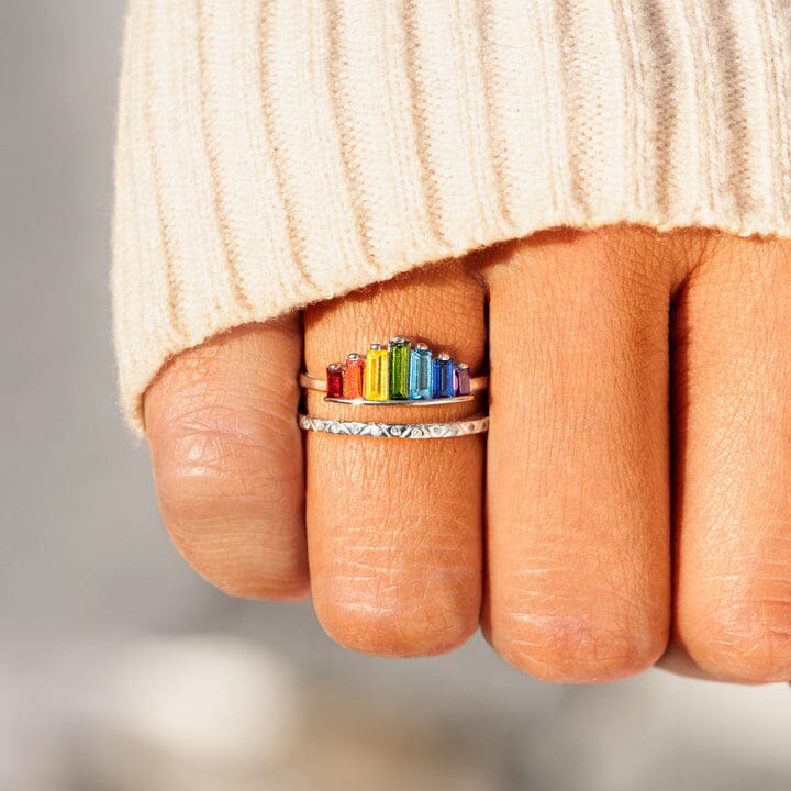 Rainbow Micro Diamond Ring