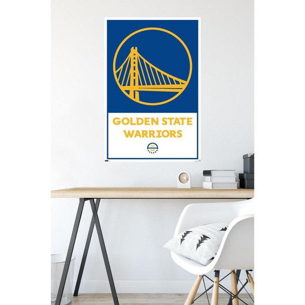 Trends International Nba Golden State Warriors Logo 21 Unframed Wall Poster Prints