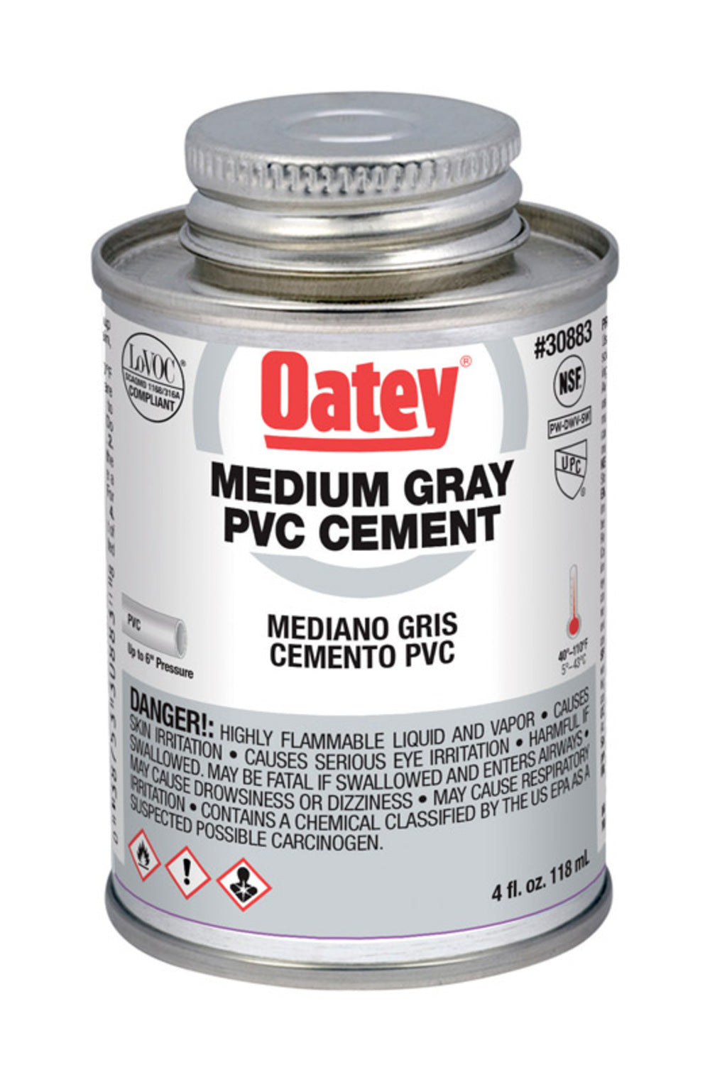 CEMENT PVC MED GRAY 4OZ