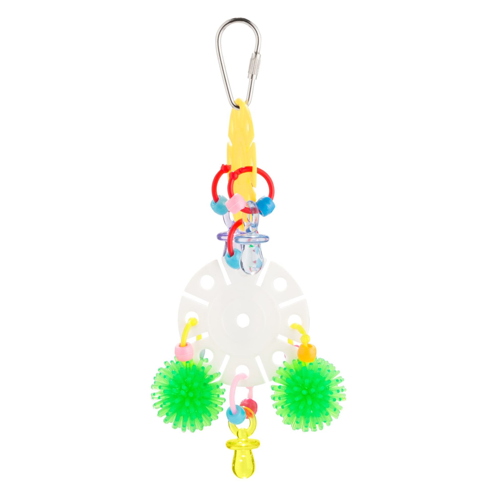 YOU  ME Rays The Roof Chewing Assorted Bird Toy， Small