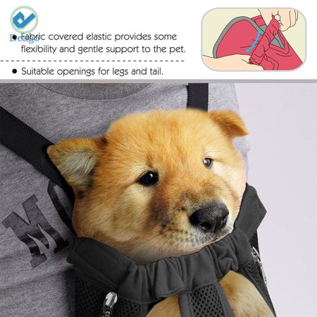 Deago Dog Cat Carrier Backpack Frontpack Carrier Travel Bag Legs Out Easy-Fit for Small Medium Pets Puppiies Outdoor Traveling Camping