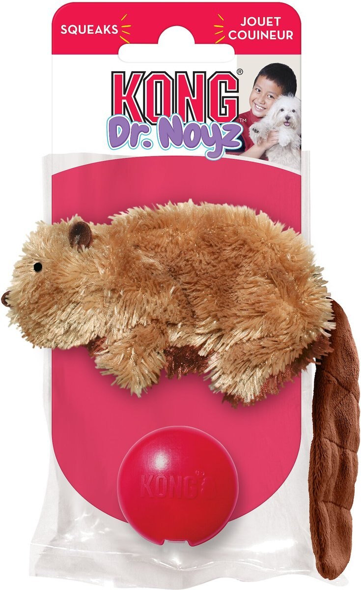 KONG Plush Beaver Dog Toy