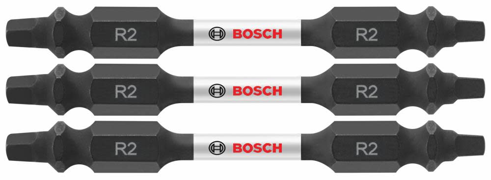 Bosch 3 pc. Impact Tough 2.5 In. Square #2 Double-Ended Bits ITDESQ22503 from Bosch