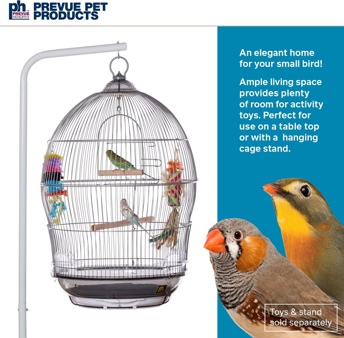 Prevue Pet Products Sonata Bird Cage， Gray