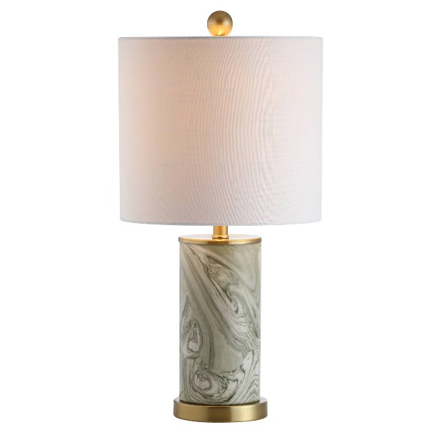 Ceramic Swirl Table Lamp includes Led Light Bulb Green Dailsygrab