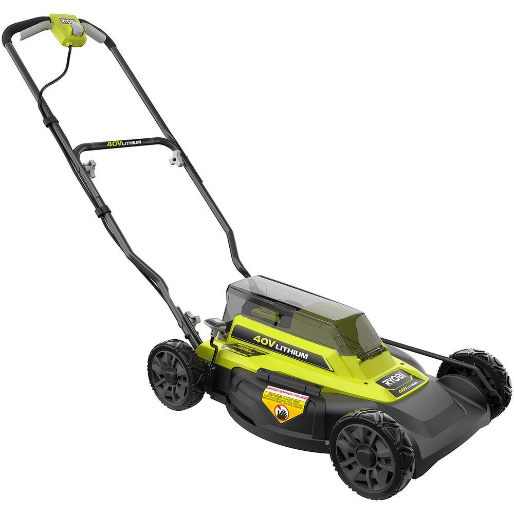 RYOBI 40V 18 in. 2-in-1 Cordless Battery Walk Behind Push Mower (Tool Only) RY401010BTL