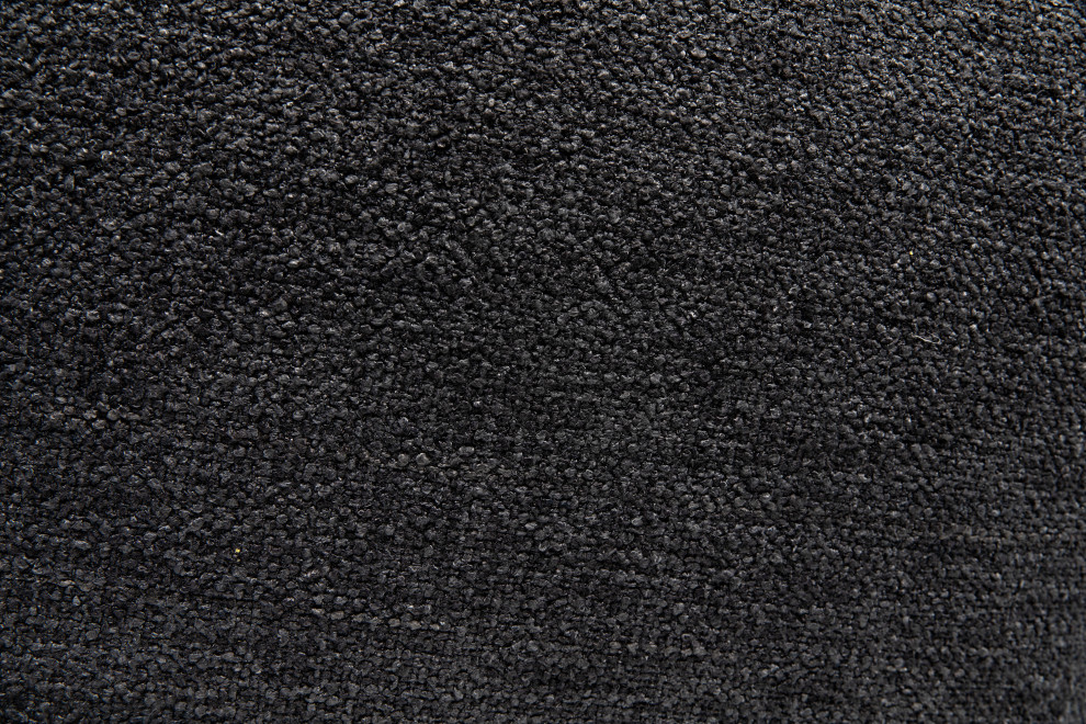 Resurrection Accent Chair  Hand Rubbed Black  Grey Fabric  47 quotH   Traditional   Armchairs And Accent Chairs   by Noir  Houzz