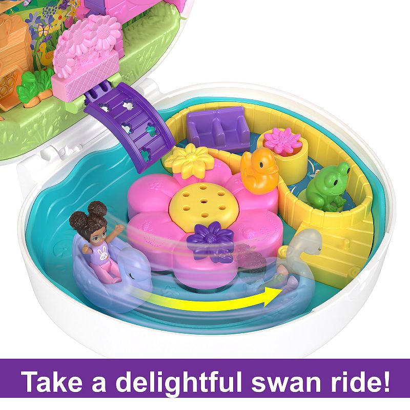 Polly Pocket Flower Garden Bunny Compact Playset