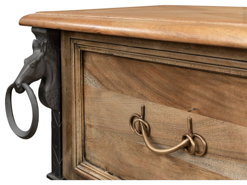 Game Of Thornes Console Table With Drawers Antique Finish   Traditional   Console Tables   by Sideboards and Things  Houzz