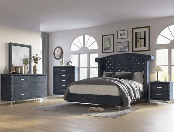 Crown Mark SETB9260 Lucinda Bedroom Group Gray