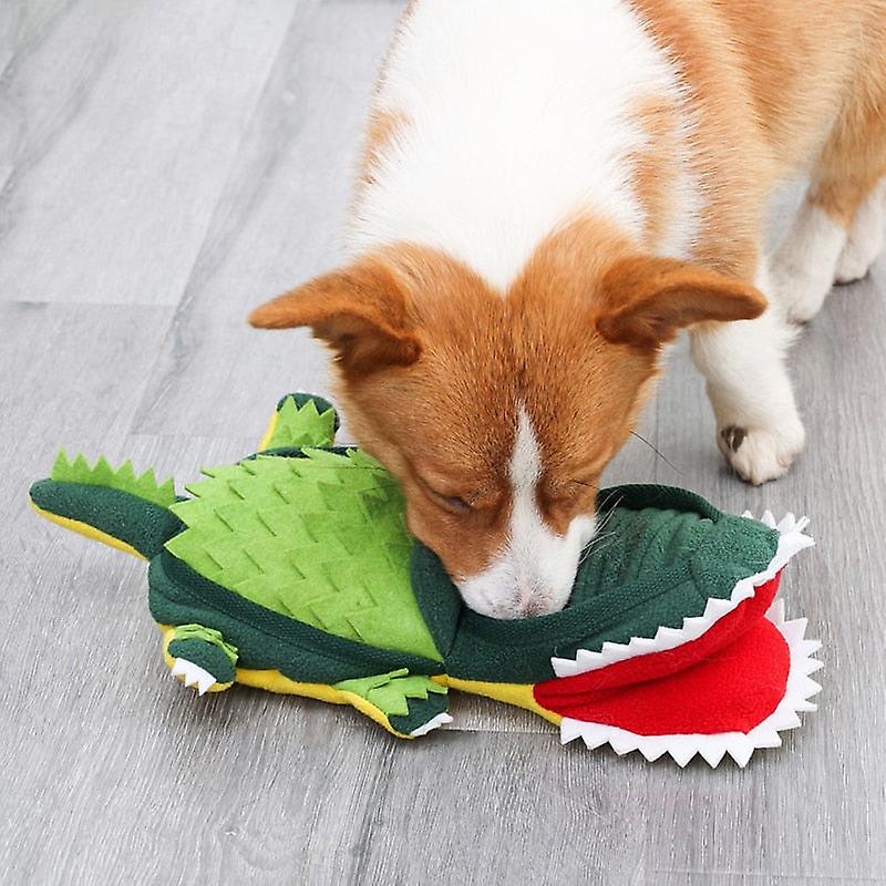 Crocodile dog snuffle toy